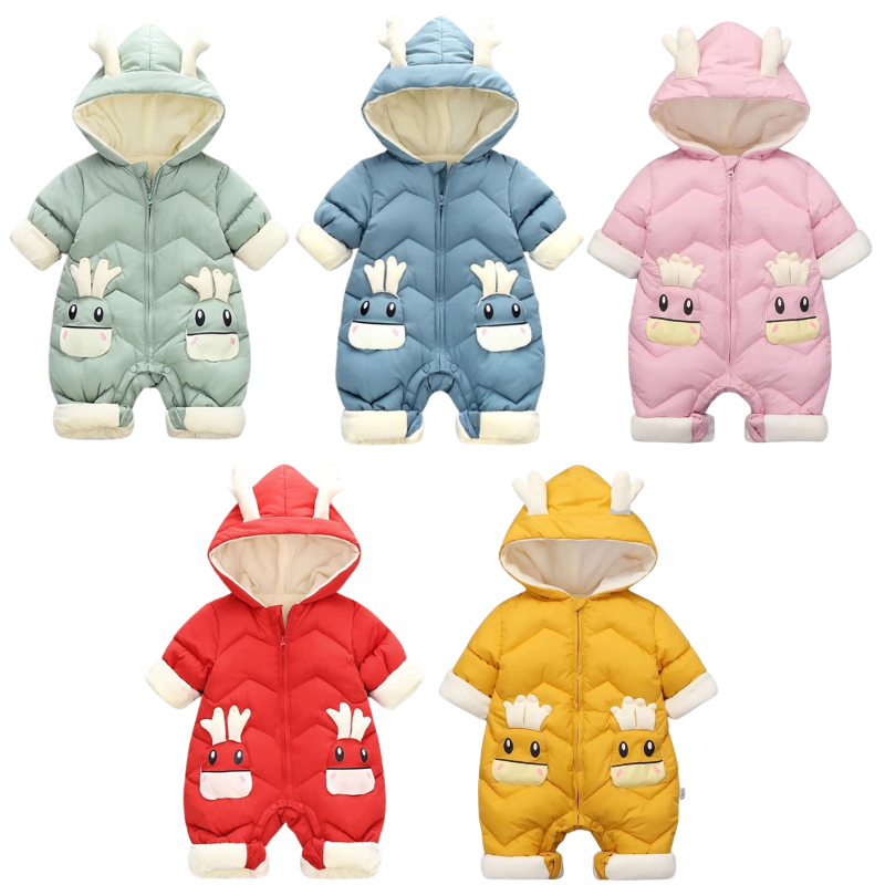 Combinaison d’Hiver Enfant Bambino avec Capuche Matelassée