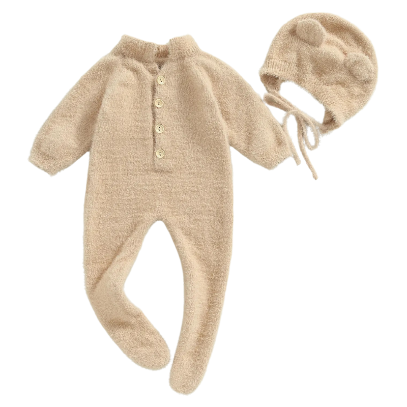 Combinaison pour Bébé avec Capuche Ours