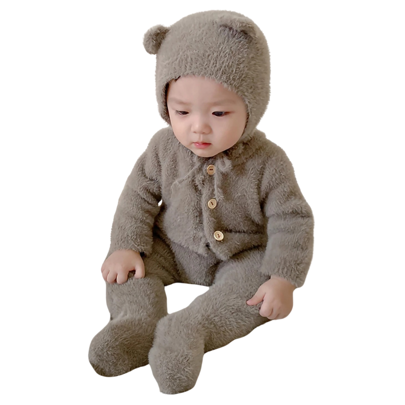 Combinaison pour Bébé avec Capuche Ours