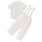 Costume Bébé Garçon avec Bretelles et Nœud Papillon – Ensemble de Cérémonie