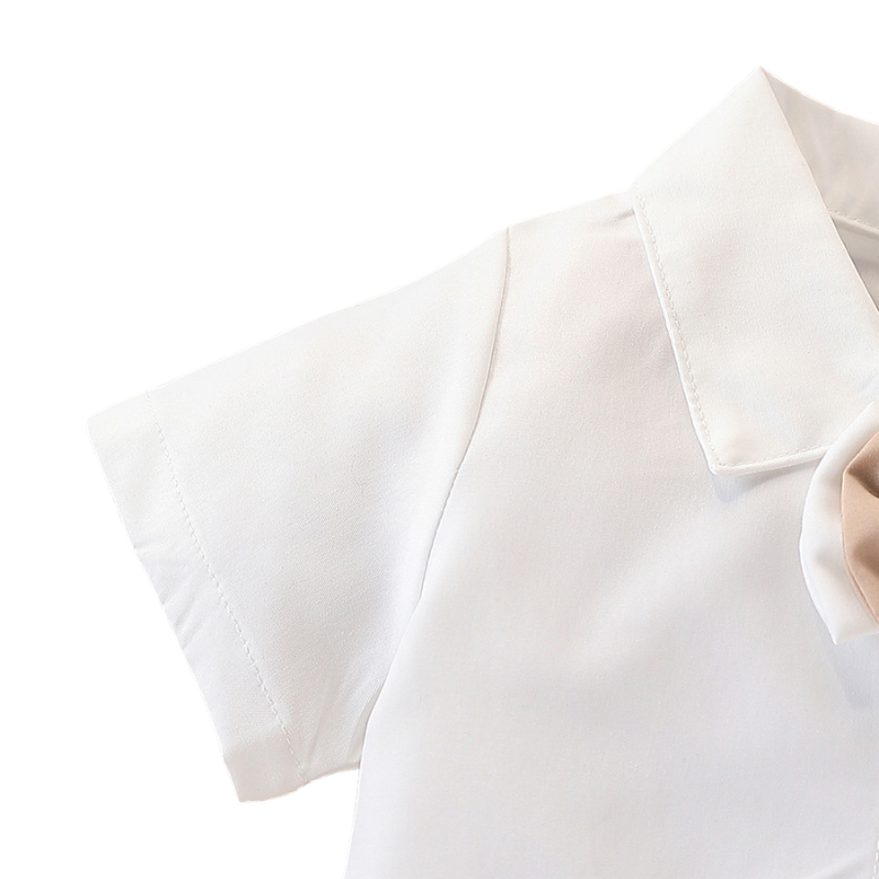 Costume Bébé Garçon avec Bretelles et Nœud Papillon – Ensemble de Cérémonie
