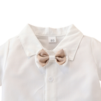 Costume Bébé Garçon avec Bretelles et Nœud Papillon – Ensemble de Cérémonie