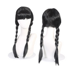 Déguisement Cosplay Enfant Mercredi Addams Bambino – Perruque et Robe