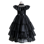 Déguisement Cosplay Enfant Mercredi Addams Bambino – Perruque et Robe