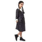 Déguisement Cosplay Enfant Mercredi Addams Bambino – Perruque et Robe