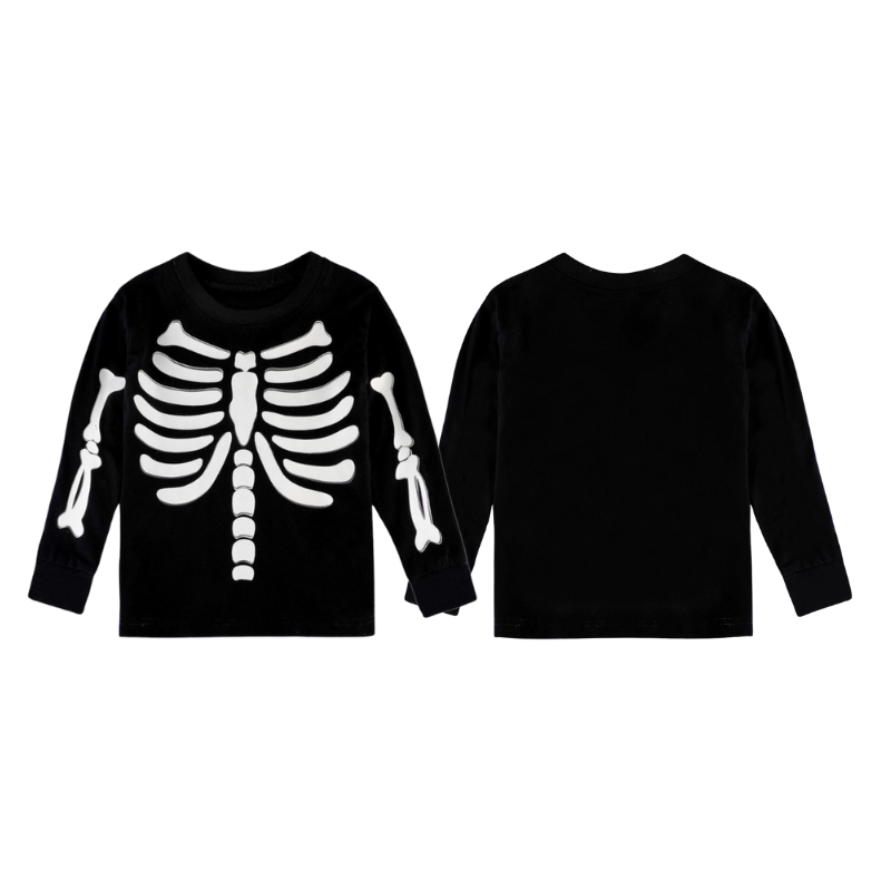 Déguisement Ensemble Squelette Fluorescent Enfant
