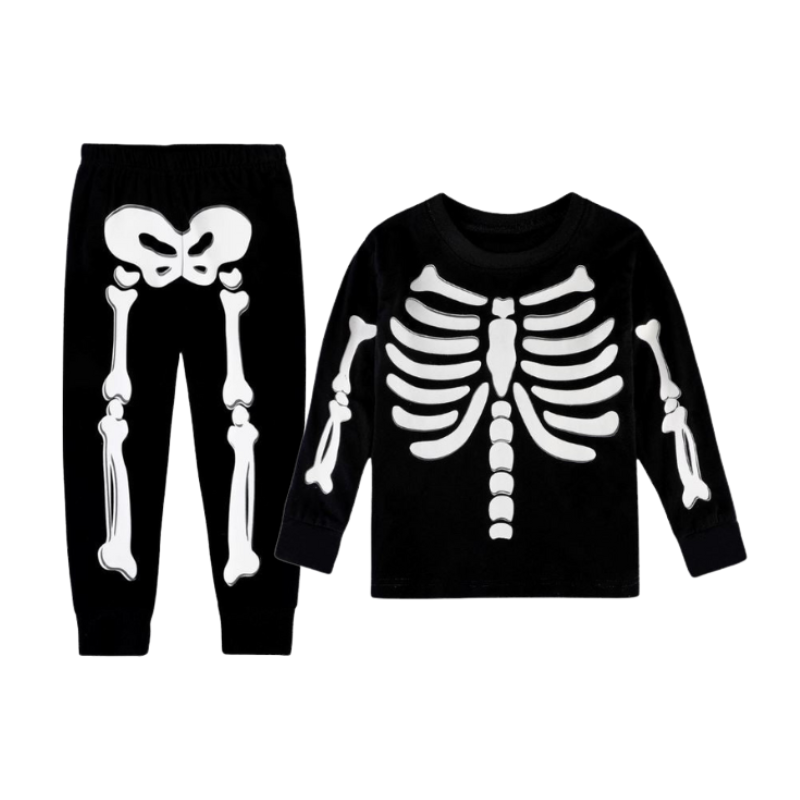 Déguisement Ensemble Squelette Fluorescent Enfant