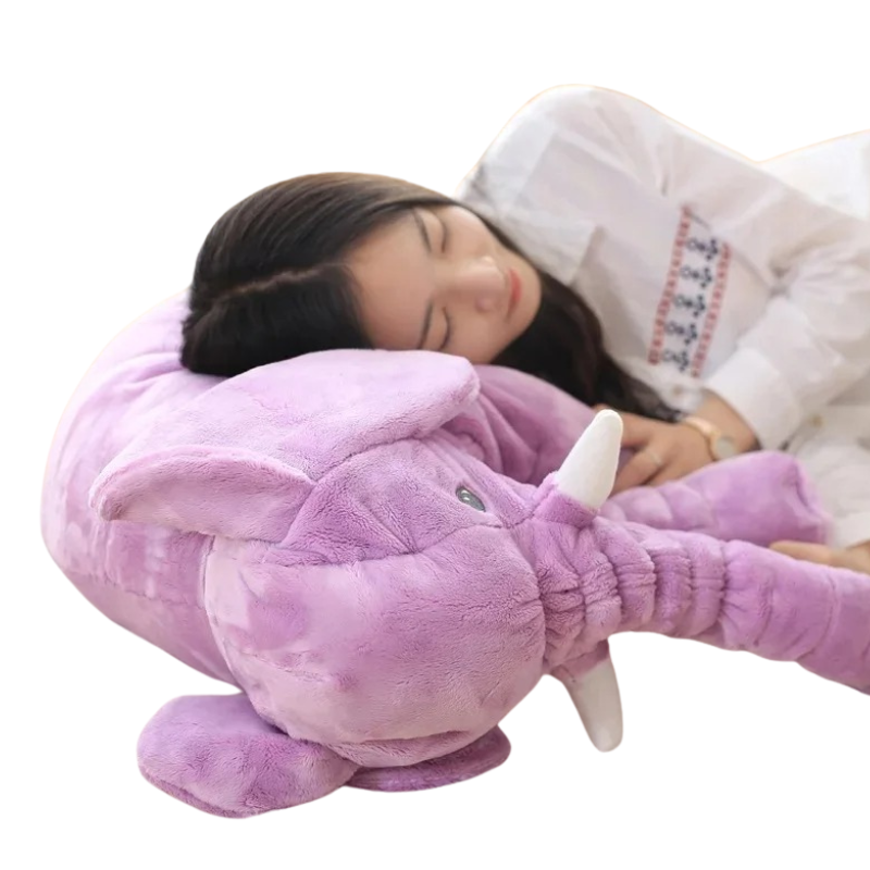 Éléphanteau en Peluche Ergonomique Sommeil Bambino