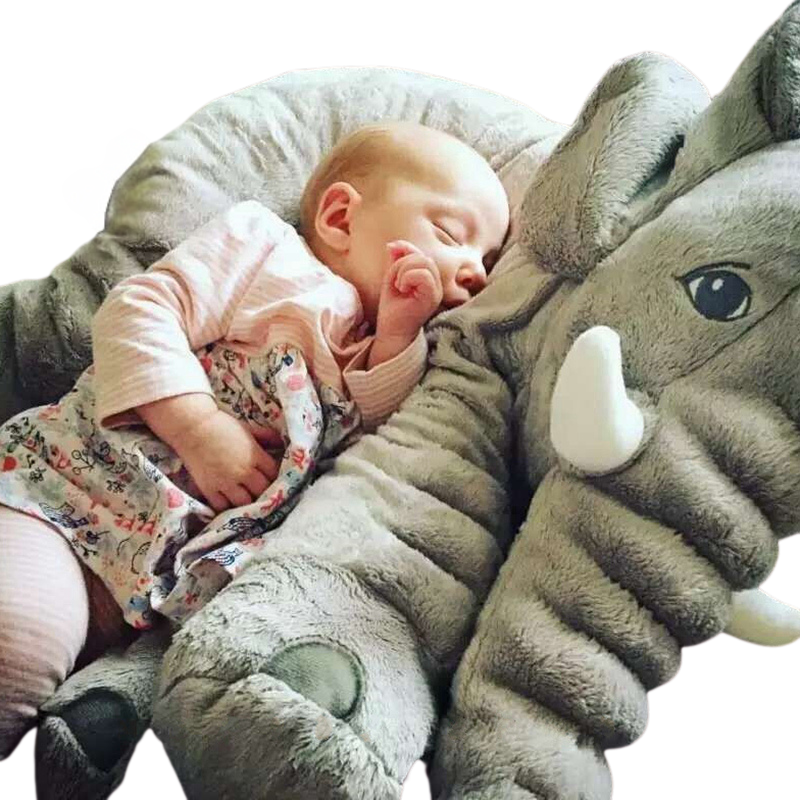 Éléphanteau en Peluche Ergonomique Sommeil Bambino