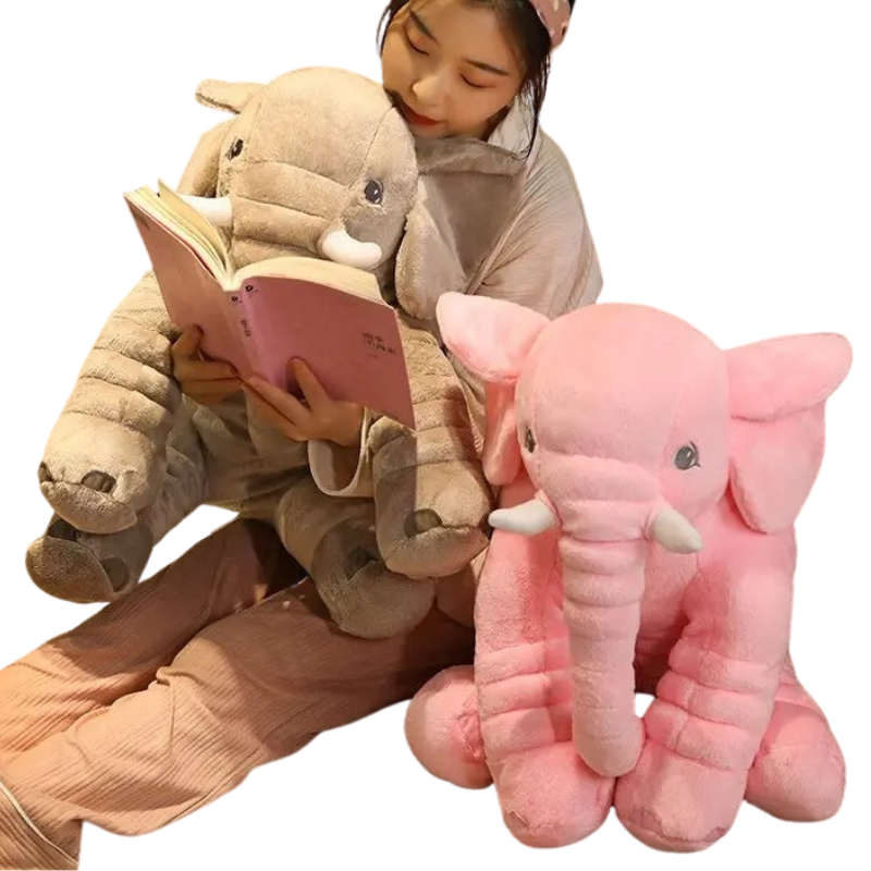 Éléphanteau en Peluche Ergonomique Sommeil Bambino