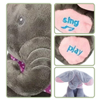 Éléphanteau en Peluche Musical aux Grandes Oreilles