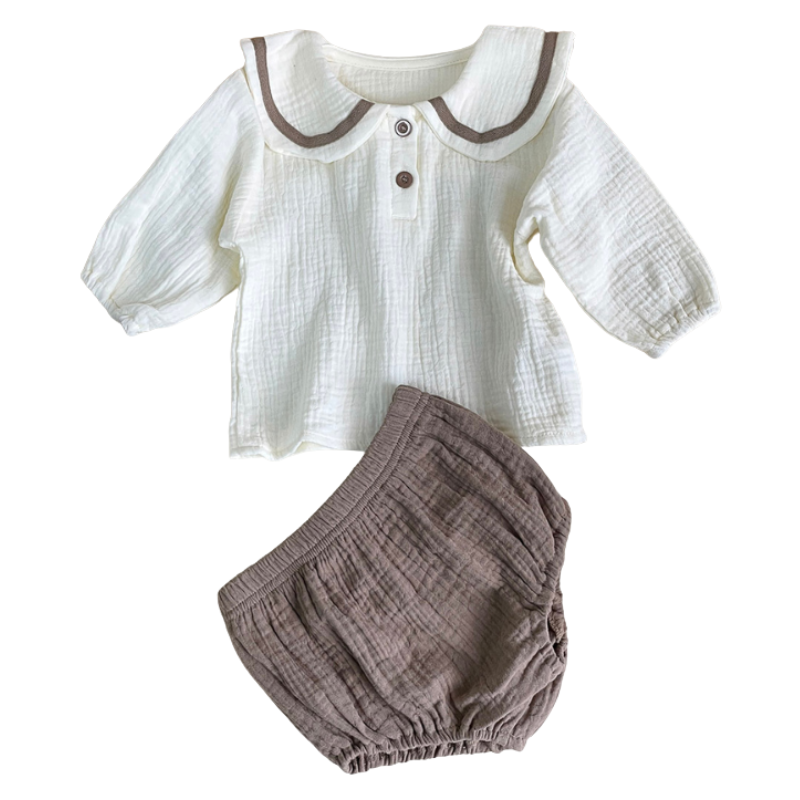 Ensemble 100 % Coton Égyptien pour Nouveau-né – Unisexe