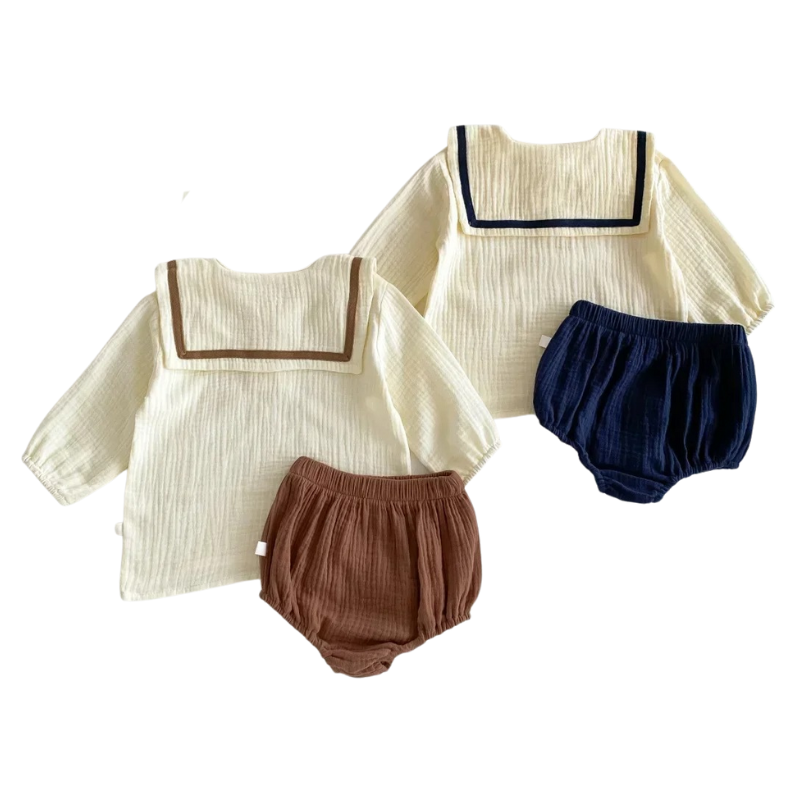 Ensemble 100 % Coton Égyptien pour Nouveau-né – Unisexe