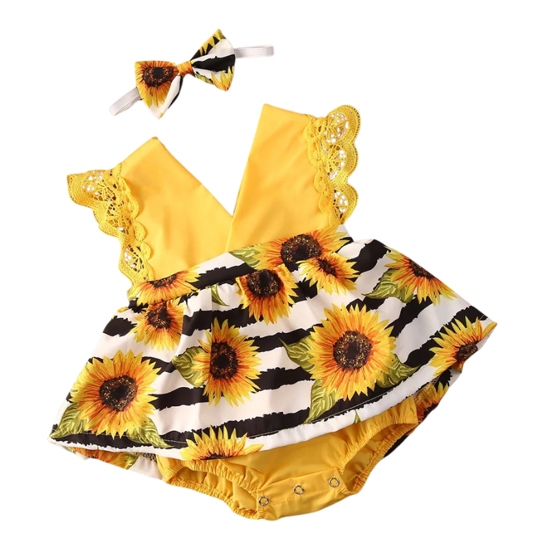 Ensemble Bébé Fleuri – Charme et Confort pour l’Été