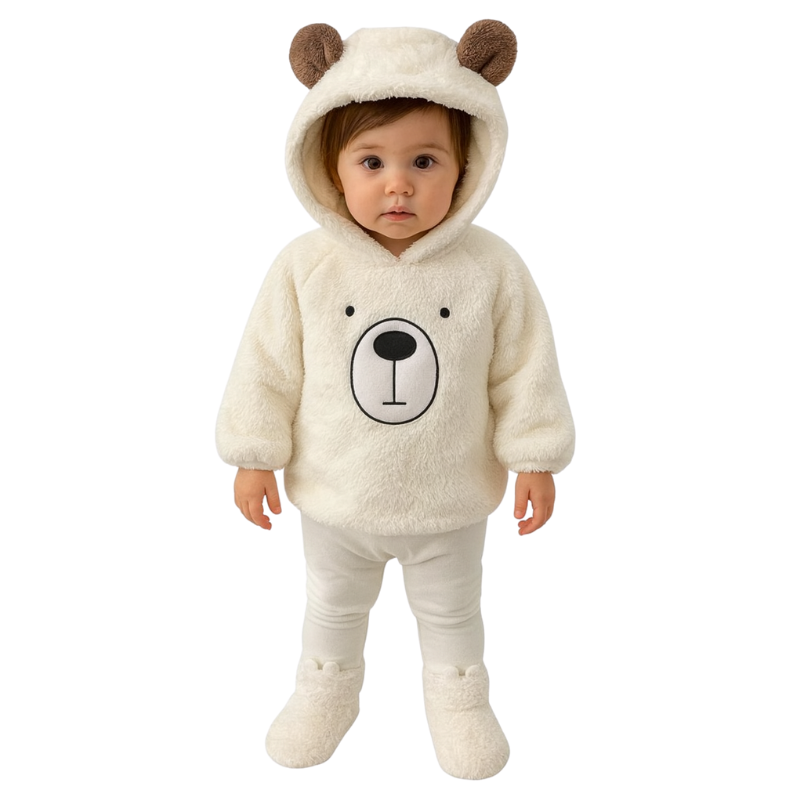 Ensemble Bébé Salopette et Body Ourson