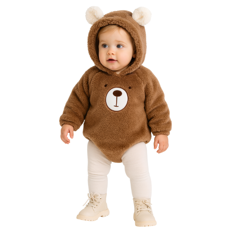 Ensemble Bébé Salopette et Body Ourson