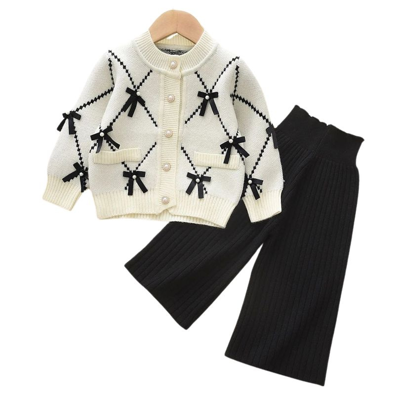Ensemble Cardigan Enfant Fille – Gilet et Pantalon