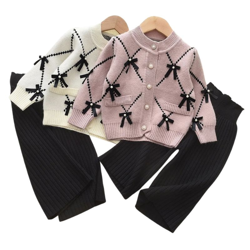 Ensemble Cardigan Enfant Fille – Gilet et Pantalon