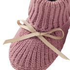 Ensemble Chaussons et Moufles en Maille Artisanale pour Bébé