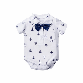 Ensemble Costume Bébé Garçon avec Bretelles, Nœud Papillon et Béret