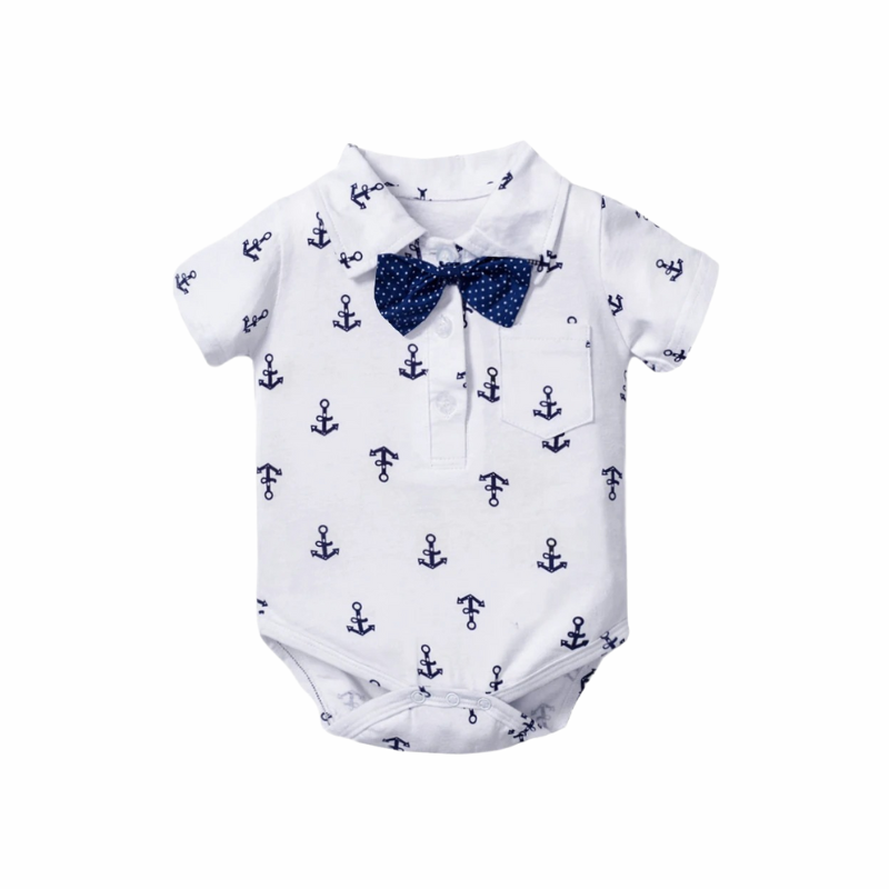 Ensemble Costume Bébé Garçon avec Bretelles, Nœud Papillon et Béret