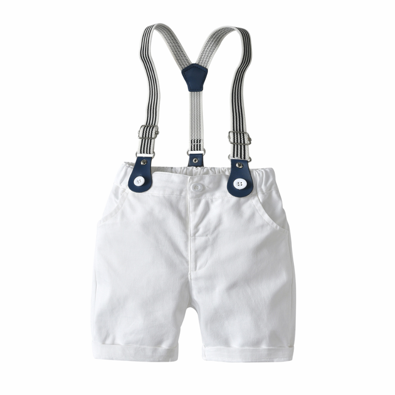 Ensemble Costume Bébé Garçon avec Bretelles, Nœud Papillon et Béret