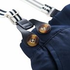 Ensemble Costume Bébé Garçon avec Bretelles, Nœud Papillon et Béret