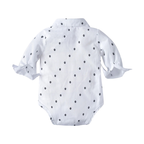 Ensemble Costume Bébé Garçon avec Pantalon à Bretelles, Body Chemise et Béret – Tenue de Cérémonie