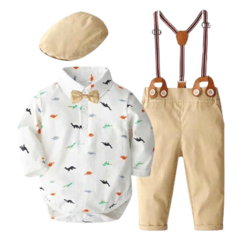Ensemble Costume Bébé Gentleman Baby avec Body à Manches Longues