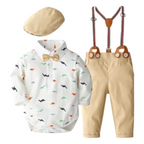 Ensemble Costume Bébé Gentleman Baby avec Body à Manches Longues