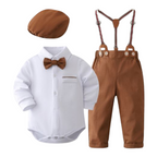 Ensemble Costume Bébé Gentleman Baby avec Body à Manches Longues