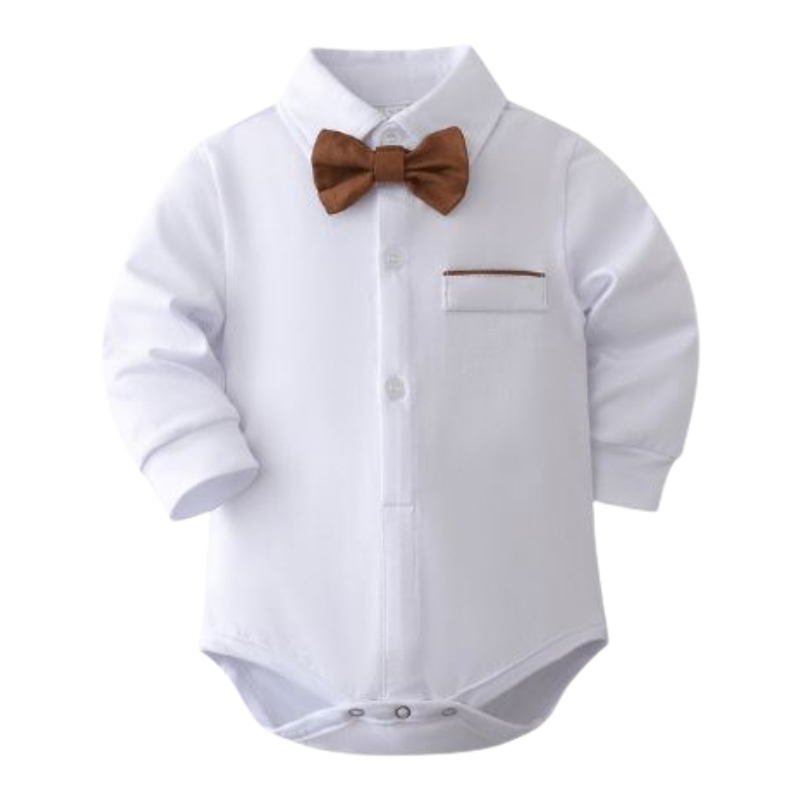 Ensemble Costume Bébé Gentleman Baby avec Body à Manches Longues