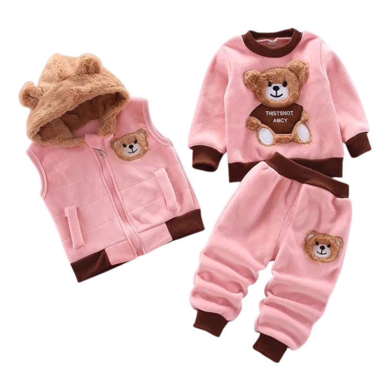Ensemble Enfant en Velours avec Gilet Offert
