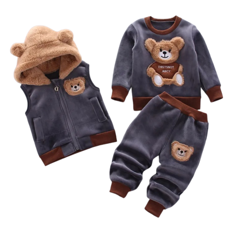 Ensemble Enfant en Velours avec Gilet Offert