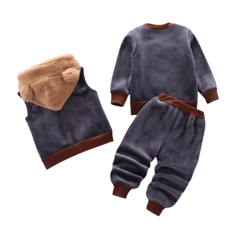 Ensemble Enfant en Velours avec Gilet Offert