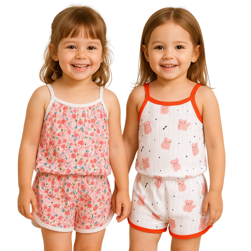 Ensemble Été pour Nouveau-né Fille Bambino