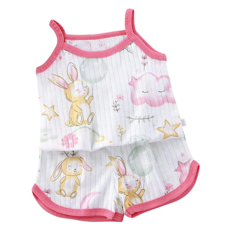 Ensemble Été pour Nouveau-né Fille Bambino