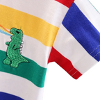 Ensemble Garçon Rayé avec Sac Dinosaure