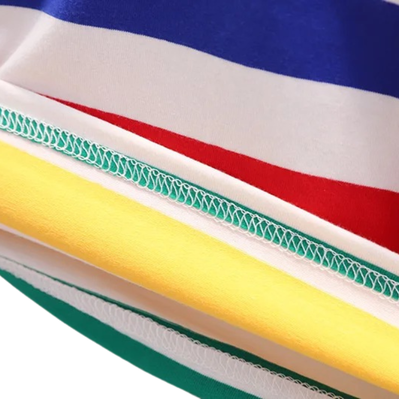 Ensemble Garçon Rayé avec Sac Dinosaure