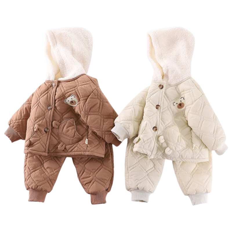 Ensemble Hiver pour Enfants avec Veste à Capuche + Pantalon