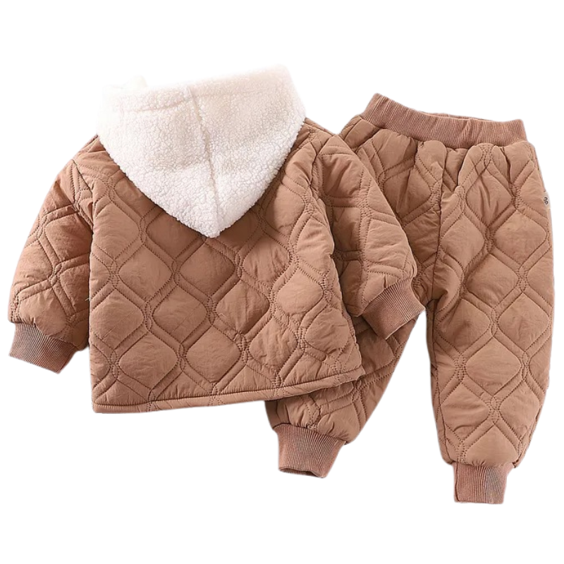 Ensemble Hiver pour Enfants avec Veste à Capuche + Pantalon