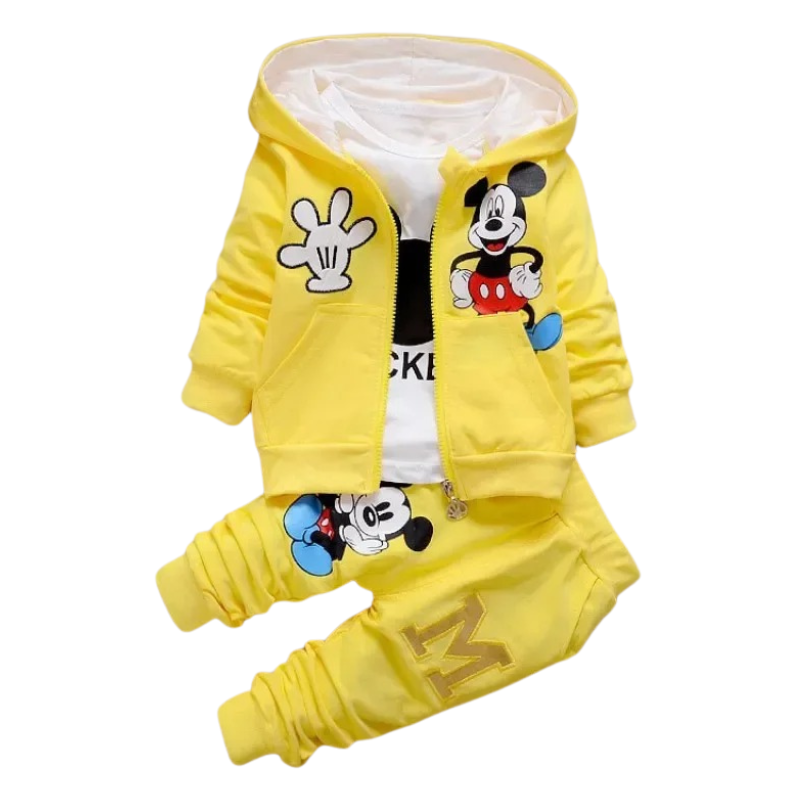 Ensemble Molleton Enfant 3 Pièces Souris Cartoon