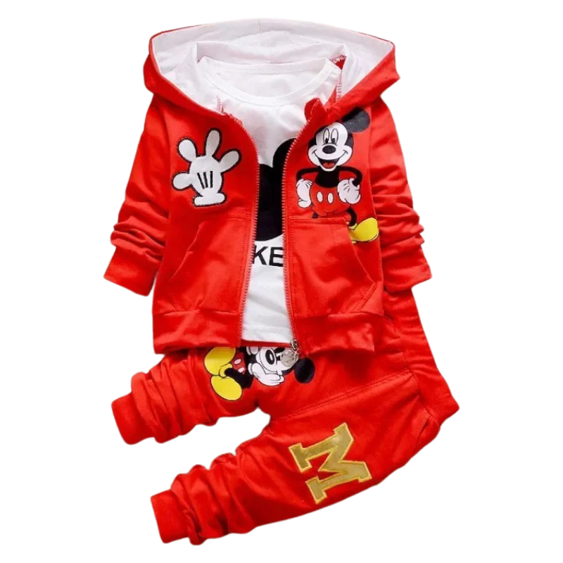 Ensemble Molleton Enfant 3 Pièces Souris Cartoon