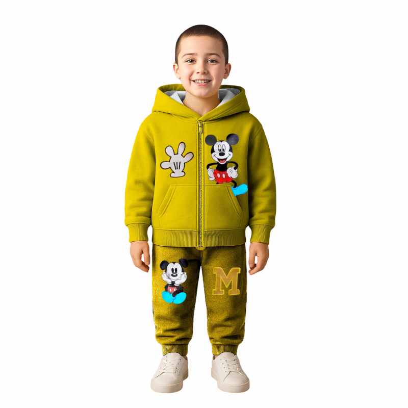 Ensemble Molleton Enfant 3 Pièces Souris Cartoon