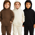 Ensemble Molleton Enfant à Capuche – Uni et Confortable