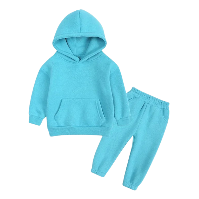 Ensemble Molleton Enfant à Capuche – Uni et Confortable