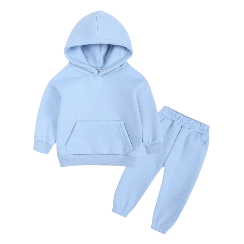 Ensemble Molleton Enfant à Capuche – Uni et Confortable