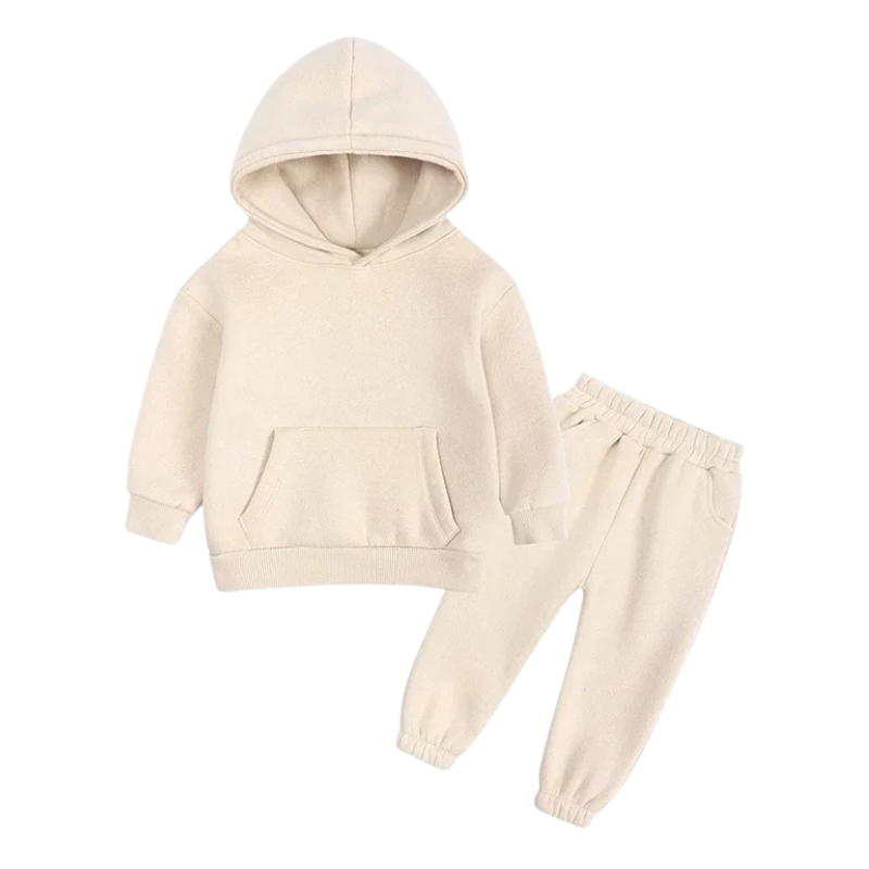 Ensemble Molleton Enfant à Capuche – Uni et Confortable