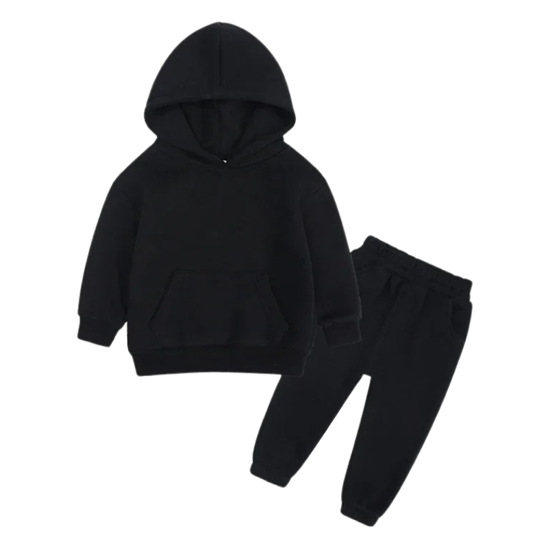 Ensemble Molleton Enfant à Capuche – Uni et Confortable