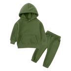 Ensemble Molleton Enfant à Capuche – Uni et Confortable